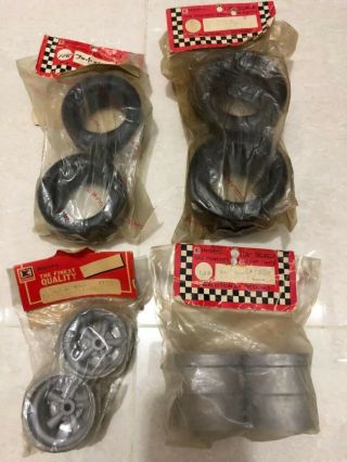 Vintage Rare Kyosho 1/8 Dash 1 Tires & Wheels