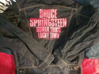 Springsteen Human Touch Japan Denim Promo Sony Jacket L Unworn Rare Vtg Htf