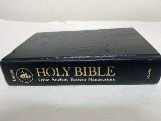 Holy Bible From Ancient Eastern Manuscripts Lamsa Hard Cover Dark Blue