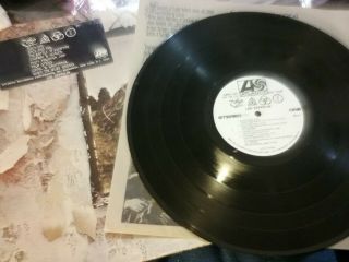 Led Zeppelin 1970 White Label Promo 4 Th Lp Good Rare Wol Woc Vtg Htf