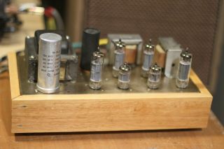 Vintage 1960s Sears Silvertone El84 P/p Stereo Tube Power Amplifier
