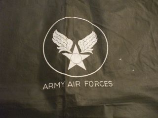 Vintage Ww2 Us Army Air Forces Tarpaulin Rain Cover Ground Cloth Tent Waterproof