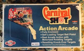 Vintage " Carnival Shot Action Arcade " Windup Target Game,