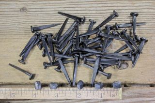 1 1/2 " Rose Head 50 Nails Square Wrought Iron Vintage Rustic Decorative Look 1.  5