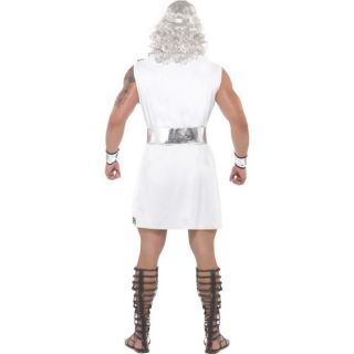 Men ' s Zeus Greek God Myth Legend Fancy Dress Costume Ancient Film Stag Night Fun 2