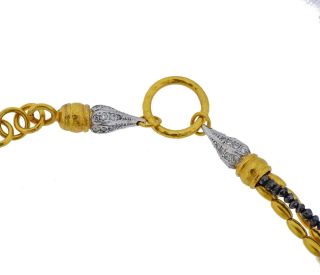 Gurhan 24k Gold Diamond Multi Strand Necklace 3