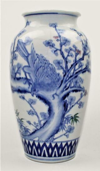 Rare Antique 19/20thc Chinese Qing Dynasty Blue &white Porcelain Underglaze Vase