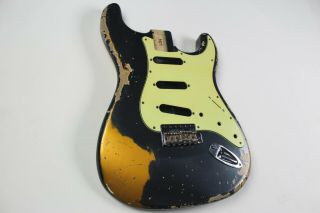 Mjt Official Custom Vintage Age Nitro Guitar Body Mark Jenny Vts Charcoal Frost