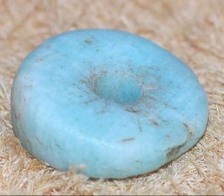 Ancient Amazonite Stone Bead Excavated From Mauritania,  African Trade