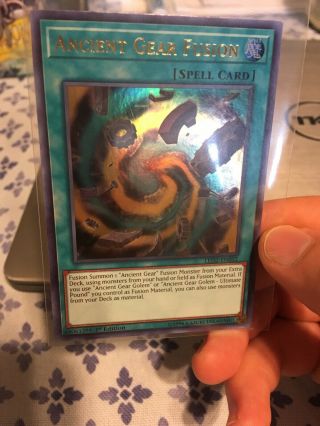 Yugioh Ancient Gear Fusion LED2 - EN032 Ultra Rare 1st Edition 3