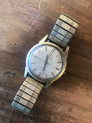 Parts Repair Men’s Vintage Antique Omega Constellation Automatic Watch Gold Fill