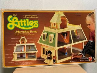 The Littles - Unfurnished Home Doll House,  Mattel No.  1899.
