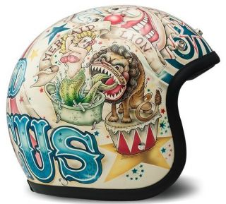 Dmd Vintage - Circus Low Profile Helmet - Cafe Racer Harley Davidson Triumph