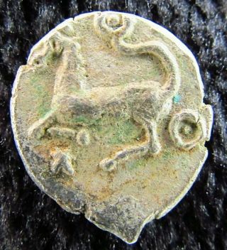 Ancient Celtic Uncertain Silver Drachm Circa 100 Ad (4m)