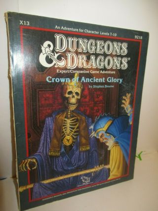 Ad&d Dungeons & Dragons Crown Of Ancient Glory Game Adventure Book,  Tsr 9218