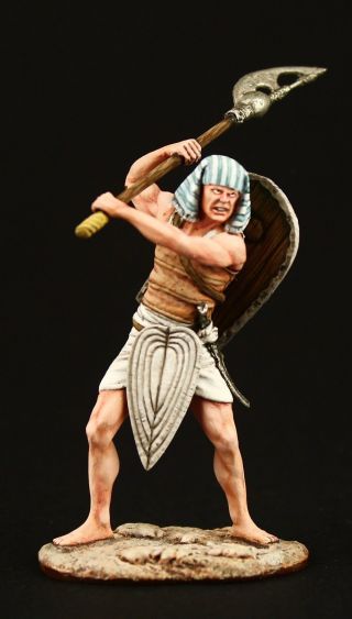 Elite: Ancient Egypt Infantryman Tin Toy Soldier 54 Mm,  Metal Sculpture