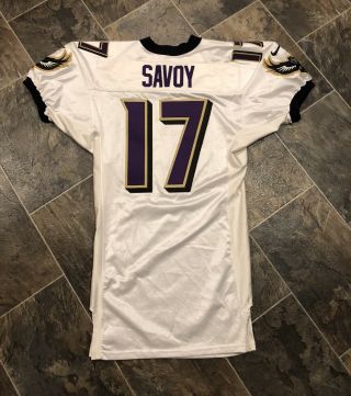 Vintage Team Issued Nike Starter Hybrid 1998 Baltimore Ravens Jersey 17 Savoy 2