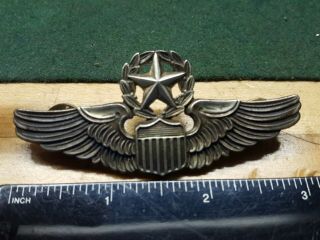 Wwii Sterling Ns Meyer 3 " Us Air Corps Command Pilot Wing