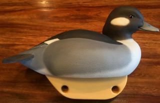 Bufflehead Hen Duck Decoy - Wood - Hand Carved,  Painted & Signed By Robin Oliver