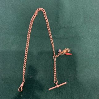 A 9ct Rose Gold Albert Watch Chain