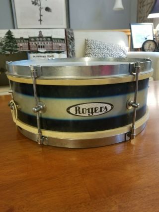Rogers Vintage Banner Snare Drum With Case,  Stand,  Sticks,  Brushes