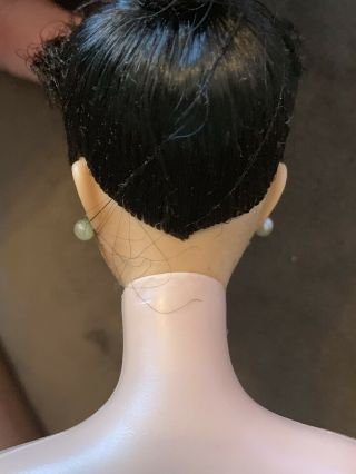 Vintage Barbie 1959 BRUNETTE Ponytail w/stand & Box 4