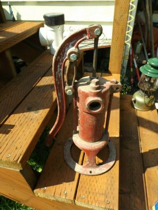 Antique Cast Iron Hand Water Pump,  The Deming Co.  Salem,  Ohio Great Garden Decor