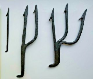 Ancient Iron Harpoon For Fishing,  Vikings,  Kievan Rus 9 - 11 Century Ad Rare