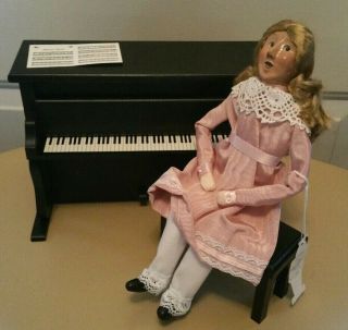 Vtg 1995 First Edition Byers Choice Caroler The Nutcracker Series Louise & Piano