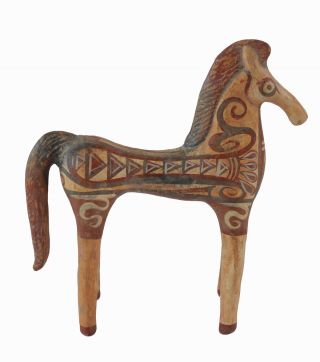 Horse Sculpture Ancient Greek Symbol Of Wealth And Prosperity