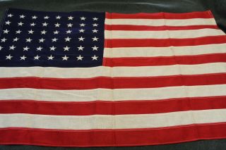 & Choice Ww2 U.  S.  National 48 Star Cotton Flag,  36 " X 23 "
