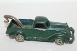 VINTAGE 1930 ' s HUBLEY CAST IRON WRECKER TOW TRUCK 2