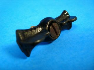 Vintage Black Cast Iron Cabinet Bow Tie Turn Latch Jelly Cupboard Primitive 4