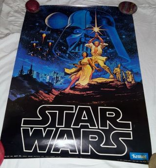VTG Fan Club 1977 Hildebrandt Star Wars Movie Poster Kenner 2