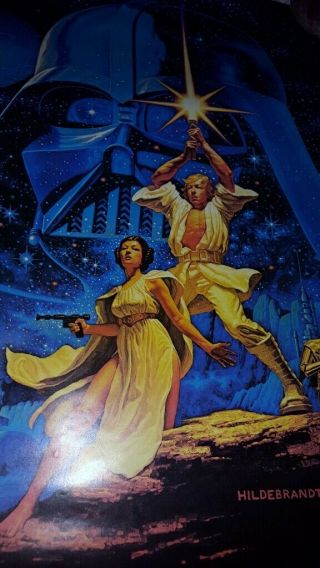 VTG Fan Club 1977 Hildebrandt Star Wars Movie Poster Kenner 3