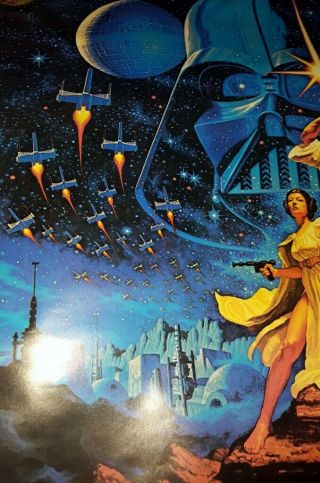 VTG Fan Club 1977 Hildebrandt Star Wars Movie Poster Kenner 8