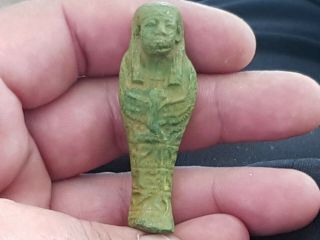 Fantastic Extremely Rare Ancient Egyptian Shabti.  11,  9 Gr.  60 Mm