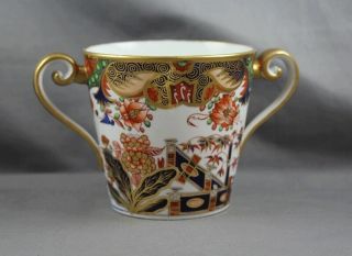 Antique Spode 967 Porcelain Imari Japan Pattern 2 Handled Cup C1825