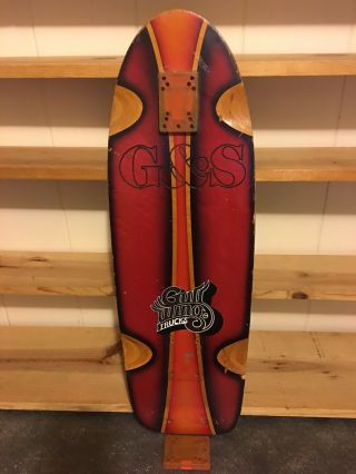 VINTAGE G&S PROLINE 500 AIRBRUSHED SKATEBOARD DOGTOWN SIMS 2