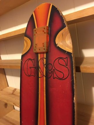 VINTAGE G&S PROLINE 500 AIRBRUSHED SKATEBOARD DOGTOWN SIMS 3