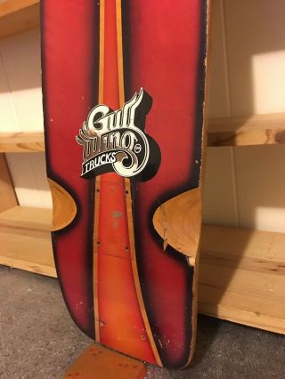 VINTAGE G&S PROLINE 500 AIRBRUSHED SKATEBOARD DOGTOWN SIMS 5