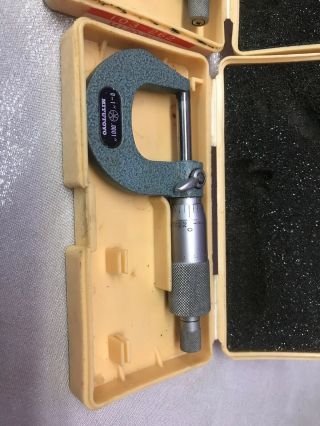 Vintage Mitutoyo Micrometer Set - 4.  103 - 218,  217,  262,  260/ M120 - 0”to OM - 4”V LOOK 5