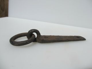 Antique Iron Boat Mooring Rope Tie Jetty Marine Flat Deck Stables Holder Vintage 3