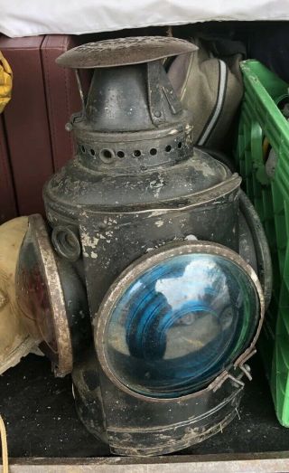 Vintage Adlake Baltimore & Ohio Railroad Switch Stand Lantern