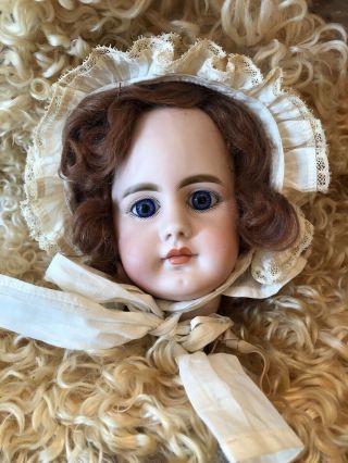 Hard To Find Antique S & H 949 Closed Mouth Doll Head.  As Found
