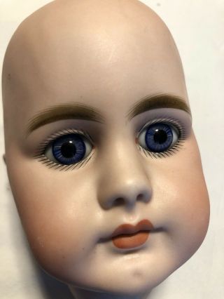 Hard To Find Antique S & H 949 Closed Mouth Doll Head.  As Found 7