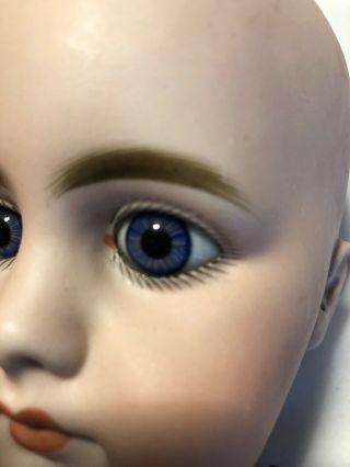Hard To Find Antique S & H 949 Closed Mouth Doll Head.  As Found 8