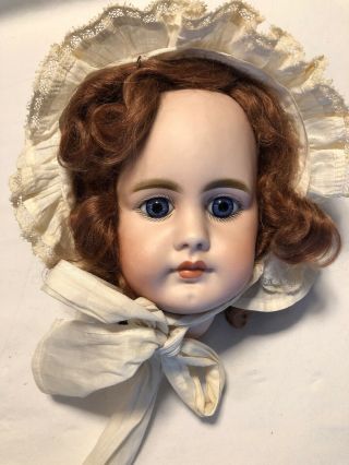 Hard To Find Antique S & H 949 Closed Mouth Doll Head.  As Found 9