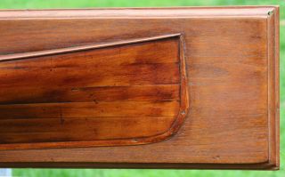 Antique 19thC Sailing Ship,  Builders Half Hull Model w/ Scribed Lines,  NR 3
