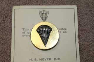Rare WW2 U.  S.  Army Airborne Custom Made Parachute Collar Insignia 2